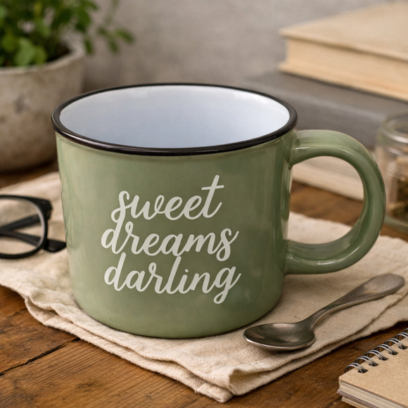 Threshold Other - Sweet Dreams Darling Sage Green Coffee Cup 16oz | Stoneware Mug Threshold